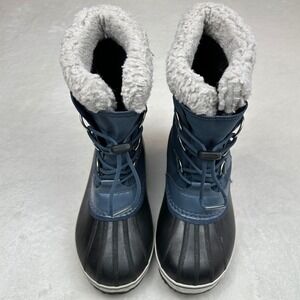 Sorel Blue Waterproof Winter Snow‎ Boots Faux Fur Lined Women's Size 5